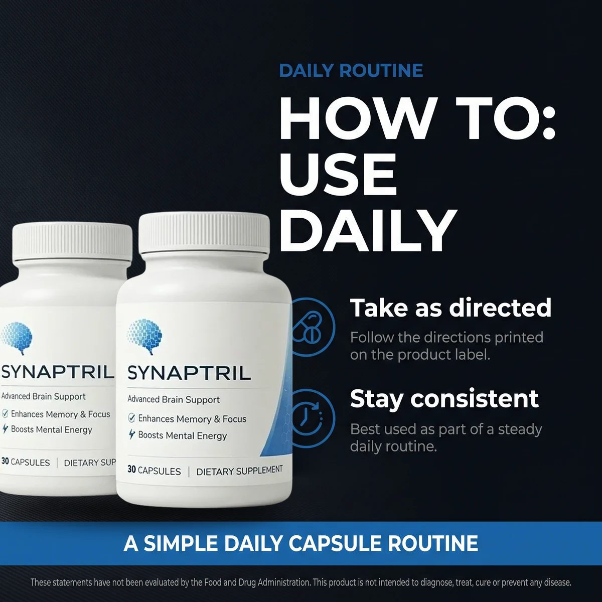 A simple daily nootropic routine comparing capsule and powder formats